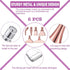 Heyseri 14PCS Diamond Painting Pen Accessories Tools Set Ergonomic Diamond Art Pen Exquisite Stainless Steel Metal Pen Tips and 6 Painting Glue Cl...