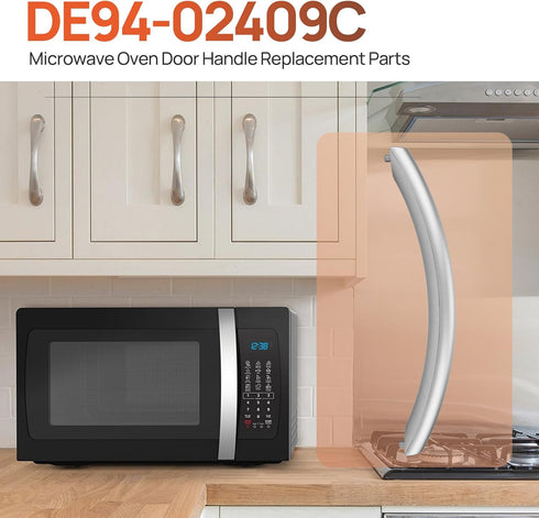 ME16K3000AS Microwave Oven Door Handle Replacement for Samsung Microwaves Parts Model DE94-02409C SMH1611SE 12-1/8 inch...