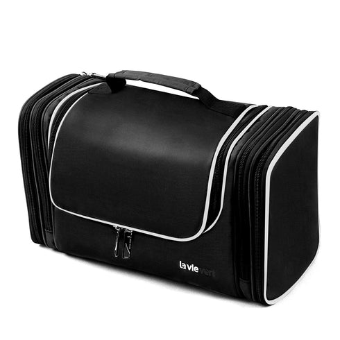 LAVIEVERT Toiletry Bag/Makeup Organizer/Cosmetic Bag/Portable Travel Kit Organizer/Household Storage Pack/Bathroom Storage with Hanging for Busine...