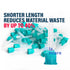 50/pk Green 1:1 Ratio Crown & Bridge Mixing Tips High Performance Dental Mixing Tips, HP T-Mixer Tips Short Length...