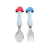 ARI MES - BPA-Free Toddler Car Utensils - Easy-Grip Car Spoon and Fork Set for Kids...
