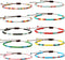 XIJIN 18 Pieces Elastic Beaded Anklets for Women Handmade Beach Boho Colorful Beads Ankle Bracelets Set...
