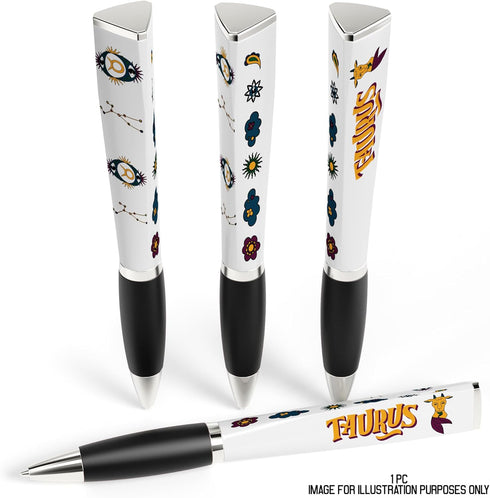 Zodiac Sign Ballpoint Pen (1 Pen, 3-Sided) Zodiac Gifts, Horoscope Gifts, Cool Pens, Zodiac Decor, Pretty Pens - Fancy Pens, Great Astrology Gifts...