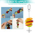 Bird Skewer, Bird Food Holder Bird Cage Food Holder Hanging Food Bird Skewer Stainless Steel Parrot Hanging Vegetable Fruit Feeder Parrot Foraging...