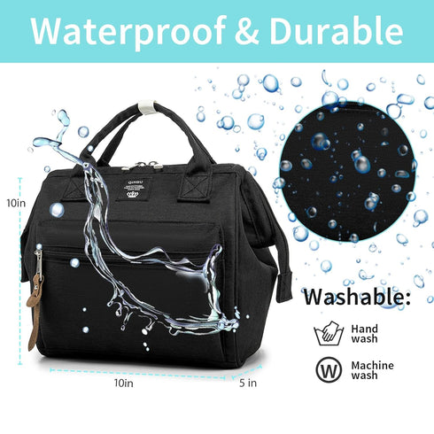 Small Diaper Bag Backpack, Mini Diaper Tote & Portable Crossbody Backpack with Insulated Pocket...