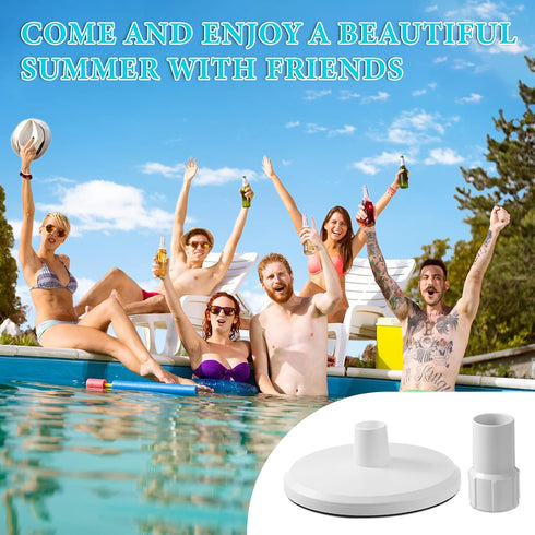 Tuanse Pool Skimmer Vac Plate and 1-1/2 Inch Pool Spiral Wound Vacuum Hose Cuff Compatible with Skimmer SP1106, Hayward Swimming Pool Skimmer Bask...