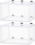 2 Pieces Fish Tank Breeder Net Mesh Fish Breeder Box Fish Hatchery Breeder Box Separation Net Plastic Frame Breeder Box Fry Hatchery Incubator Mes...