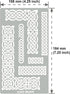 Aleks Melnyk No.36.2 Small Border Stencil for Scrapbooking, Celtic Knot, Ornate Viking, Stainless Steel Journal Stencil, Metal Stencil for Engravi...