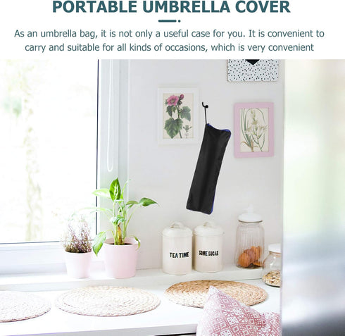 Veemoon Umbrella Bag Umbrella Carry Bag Portable Umbrella Storage Bag Umbrella Hanging Pouch Umbrella Wet Bag for Home Outdoor Blue...