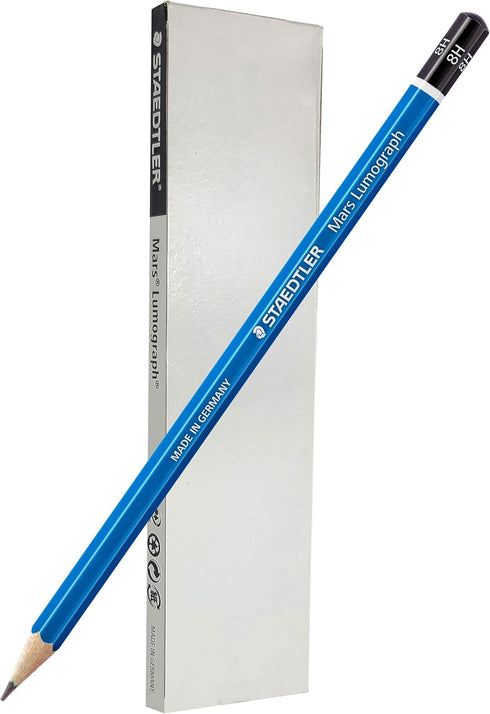 STAEDTLER Mars Lumograph 8H Graphite Art Drawing Pencil, 6 Pencils...