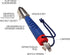 DeckMate 6-in-1 Boat Tool, Includes 2 Deck Keys, Shackle Key, Zipper Pull, Screwdriver, and Hex Tool...