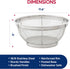 HIC Kitchen Reinforced Mesh Colander, 18/8 Stainless Steel, 11.5-Inch...