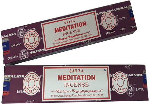 Satya Sai Baba Nag Champa- Bastoncini di incenso da meditazione confezione da 12 (15 grammi)...