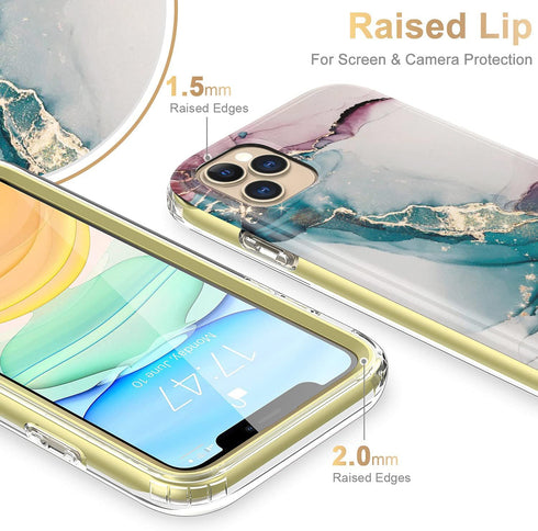 Esdot Compatible with iPhone 12 Pro Max Case with Built-in Screen Protector,with Fashionable Designs for Women Girls,Protective Phone Case for App...