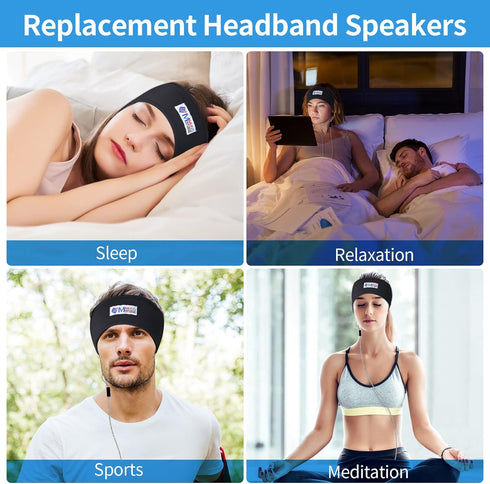 Sleep Ultra Thin Pillow Speakers Replacement Headband Speakers Helmet Speakers with diameter 30mm (3.5mm interface)...