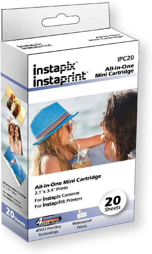 Instaprint 2 pack Instaprint Cartridges with 20 Total prints for Minolta Instapix Cameras & Bell+Howell Instaprint Bluetooth Printers...