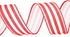 Ribbon Wired,1-1/2”x10 Yard,Red White Stripe Ribbon for Easter, Christmas, Wreath, Spring,Independence Day. Summer, Wedding, Baby Shower, Birthday...