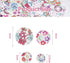 Chenkou Craft 40pcs 1" (25mm) Round Flower Wood Buttons 4 Holes Craft Sewing Button (25mm)...