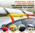 6 Rooftop Cargo Tie Down Hook Straps - Secure Any Car Roof Bag, Roof Rack Cargo Carrier, or Car Top Carrier, No Roof Rack Required, Compatible wit...
