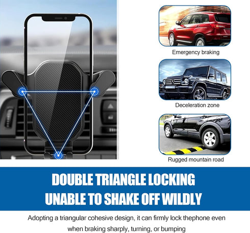 1 Pack Car Vent Phone Holder with Spiral Hook, Multifunctional Smartphone Mount, Universal Anti-Slip Vehicle Navigation Holder for Truck SUV Car, ...