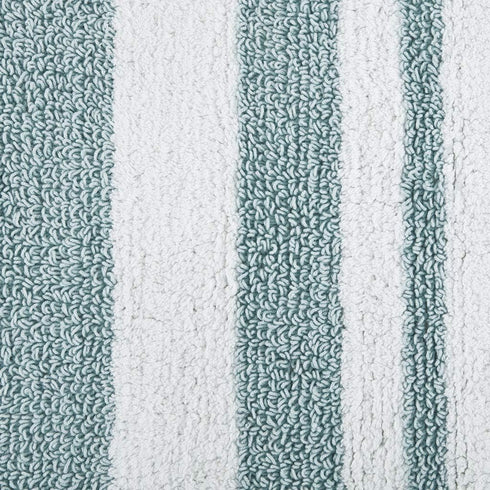 Madison Park Reversible Spa Cotton Bath Rug 100%-Cotton Striped Ultra Soft Water Absorbent, Fast Drying, Bath-Mats, Non-Slip Absorbent Quick Dry M...