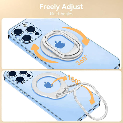 MINDSKY Mag-Safe Phone Stand Phone Grip Compatible with iPhone 12/13/14/15 Mini/Pro/Pro Max Accessories Removable Magnetic Finger Phone Ring Grip ...