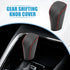 Car Gear Shifting Knob Cover Automatic Transmission Lever Trim for Hyundai Sonata 2009 PU Leather Black Red...