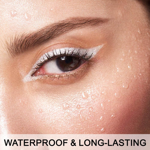 evpct 1Pcs Silver Color Gel Glitter Eyeliner Pencils Set for Women Waterline Waterproof Smudge Proof lapiz de ojos delineador de ojos contra el ag...