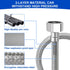 Universal Flexible Faucet Hose Connector, 20-Inch x 3/8" Comp x 1/2" FIP, Premium Braided Stainless Steel Faucet Water Supply Line for Kitchen Bat...