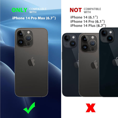 CACOE Magnetic Case for iPhone 14 Pro Max 6.7 inch-Compatible with MagSafe & Magnetic Car Phone Mount,Anti-Fingerprint TPU Thin Phone Cases Cover ...
