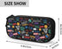 Black Cool Basketball Colorfull Sport Pencil Box Case for Pen Holders Office Supplies Big Capacity large...