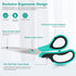 Scissors, Huhuhero 8.7" Multipurpose Scissors Heavy Duty, Titanium Sharp Scissors for Office Home Sewing High School Students, Comfort Grip Handle...