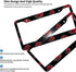 Aluminum License Plate Frame with Screw Caps,2Pcs 2 Holes12.3 X 6.3 inch,Anime Licenses Plates Frames,Car Licenses Plate Covers Holders for US Veh...