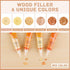 DEWEL Furniture Repair Kit Wood Filler, 6 Colors Peach Series Wood Floor Repair Kit, Filler Furniture Paint, Wood Putty & Wood Polish Repair Wood ...