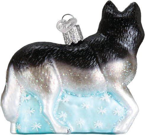Old World Christmas Dog Collection Glass Blown Ornaments for Christmas Tree Siberian Husky...
