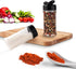 RoyalHouse 6 Pack 5.5 Oz Plastic Spice Jars with Black Cap, Clear and Safe Plastic Bottle Containers with Shaker Lids for Storing Spice, Herbs and...