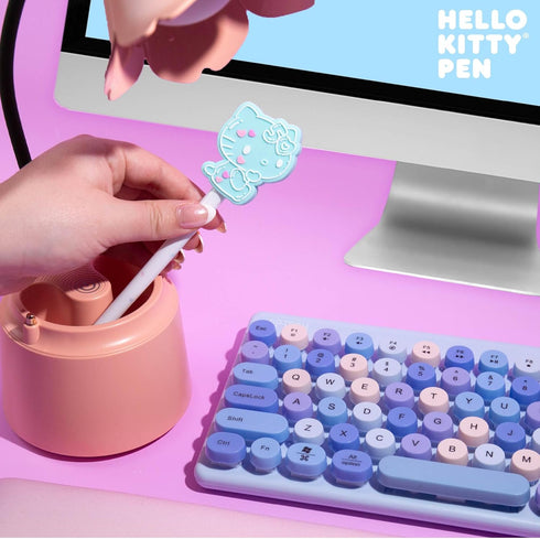 Hello Kitty 50th Anniversary Blue Novelty Pen by STMT, Limited Edition Hello Kitty Pen, Cute School Supplies, Exclusive Sanrio Accessories, Kawaii...
