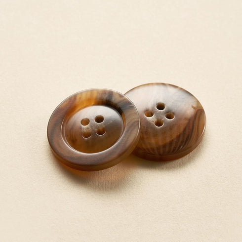 Sewing Buttons - Craft Buttons, 5 Sizes of 100 Pcs Versatile Buttons for Sewing, DIY Projects and Holiday Decoration (Light Brown)...