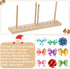 WILLBOND Bow Maker for Ribbon Wreath Wooden Maker Tool with U-Shaped Scissor and Twist Ties for Making Bows DIY Crafts Christmas Party Decorations...