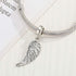 Angel Wing Charms Sterling Silver Feather Charms fit Pandora Charms Bracelet Pendant Necklaces Jewelry Gifts for Women Men...