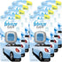 Febreze Car Vent Clips Air Freshener and Odor Eliminator, Linen and Sky Scent - 8 Pieces...