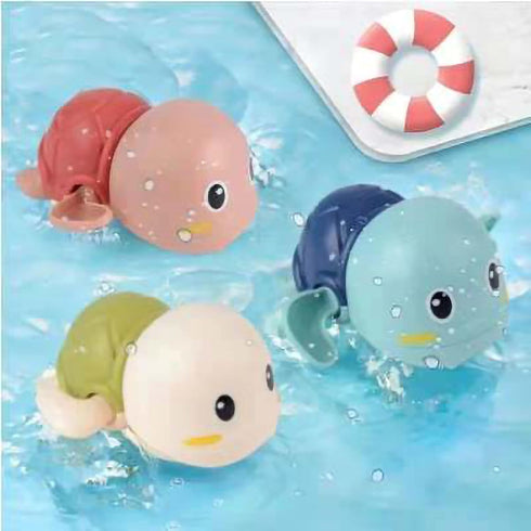 Turtle Baby Bath Toys for Toddlers, Funny Swimming Bath Toy Set for Boy Girl Gifts, Wind-up Bathtub Toys for Infants, Floating Water Pool Toys, 3 ...