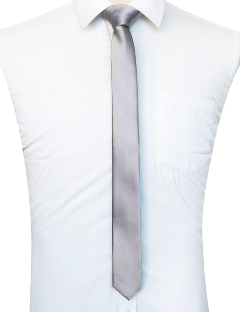 RBOCOTT Solid Color 5CM Skinny Tie for Men Party and Business...