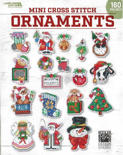 Leisure Arts Mini Cross Stitch Ornaments Bk...