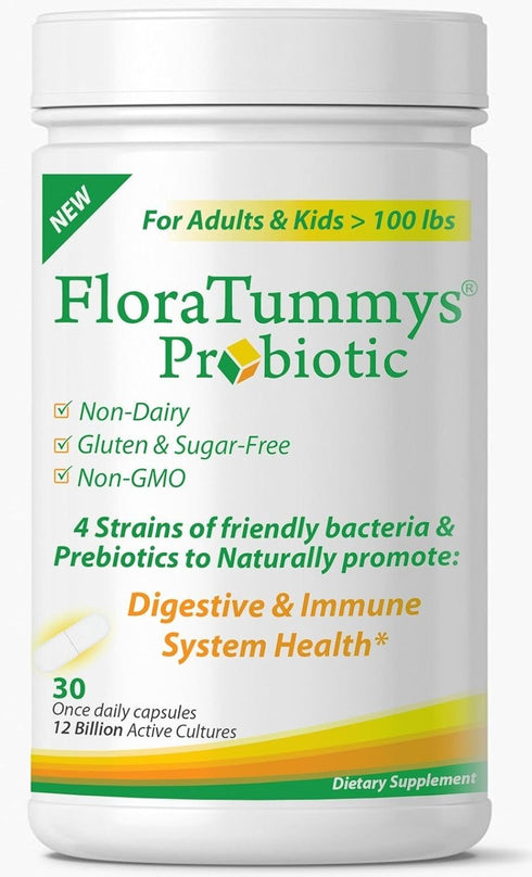 Best Probiotic for Women, Men and Kids. 12 Billion CFU, 4 Probiotic Strains, Prebiotics, Non-GMO, Kosher, Non-Dairy, Gluten Free, Sugar Free, Made...