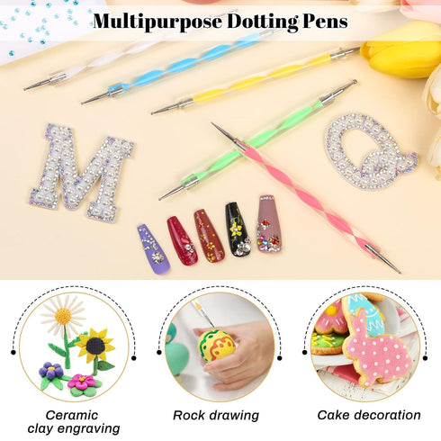 B7000 Glue with Rhinestone Applicator Kit, Clear B-7000 Glue with Precision Tip Art Dotting Stylus Pens Super Glue Adhesive for Phones Repair Jewe...