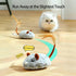 Automatic Smart Mouse Cat Toy Rechargeable with Realistic Sound& Feather Tail for Indoor Cats - Interactive Play Exercise Hunting Adventure for Ki...