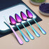 Rainbow Grapefruit Spoons 5 Pieces Set, 4 Stainless Steel Grapefruit Spoon And 1 Grapefruit knife With Titanium Plating, Grapefruit Utensil Set, S...