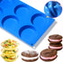 Silicone Muffin Top Pans for Egg, Muffins Eggs Molds for Baking Non-Stick 3" Round Silicone Mold for Muffins, Eggs, Tarts, Corn Bread, Whoopie Pie...