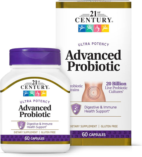 21st Century Advanced Probiotic Capsules, 60 Count (27505)...